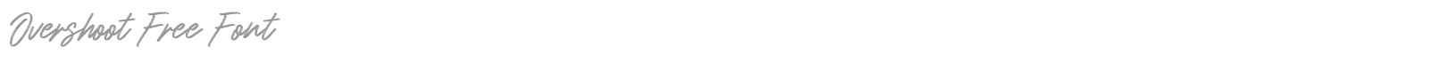 Overshoot font preview